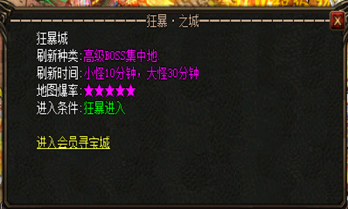 探寻复古传奇中的狂暴城：揭秘怪物与宝物背后的神秘面纱